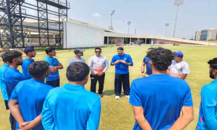 Harbhajan Singh conducts a specialist camp for emerging off-spinners at BCCI CoE