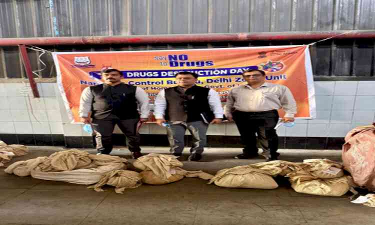 NCB destroys 408 kg drugs valued at Rs 212 crore