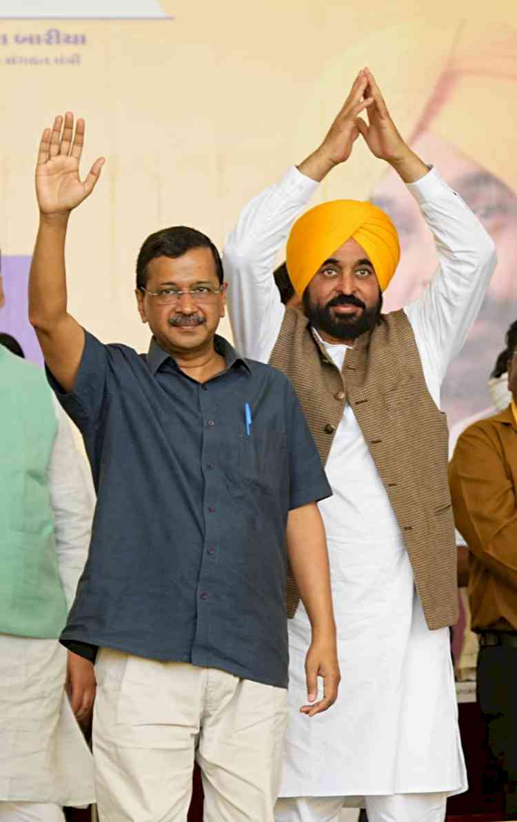 Wave of change is building across Gujarat against BJP’s repression, people are standing firmly with AAP: Arvind Kejriwal