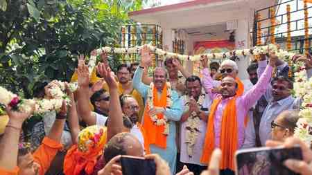 Dharmendra Pradhan visits Nandigram, predicts BJP lotus bloom again in Suvendu Adhikari’s stronghold