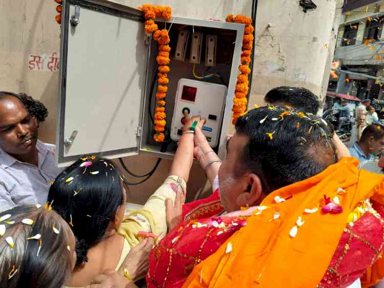 MLA Prashar inaugurates newly installed tubewell in Mehmood Pura