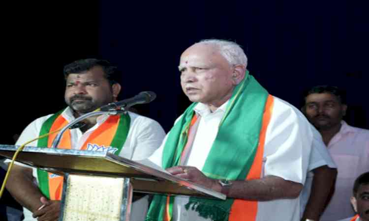 K’taka: Yediyurappa urges voters to defeat Congress in Davanagere 