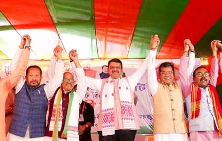 Congress failed to prioritise national interest, says Maha CM Fadnavis in Assam rally  