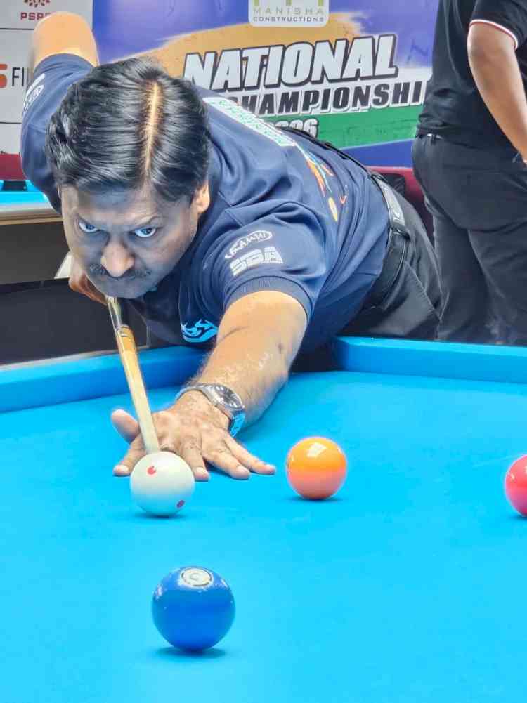 Alok Kumar Holds Nerve in Thriller and Women’s 9-Ball Knockout Line-Up Takes Shape at National Pool Championship 2026