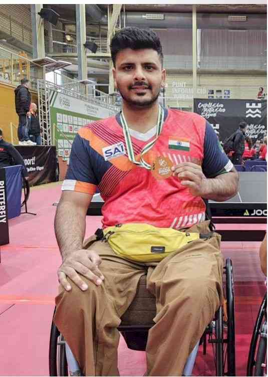 Shubham Wadhwa thanks administration to win Bronze at ITTF World Para Future Costa Brava 2026