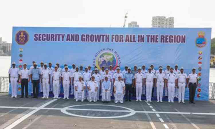 Defence MoS Sanjay Seth flags off IOS SAGAR for regional maritime security