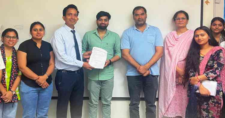 सीएमबीटी का छात्र ऑस्ट्रेलिया में पीएचडी के लिए चयनित, 2.80 लाख रुपये मासिक फेलोशिप मिलेगी