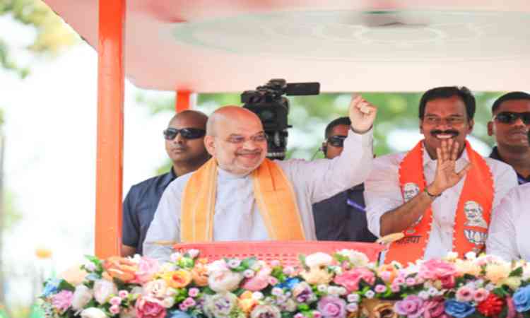 HM Amit Shah's roadshow draws huge crowd as NDA ramps up final campaign push in Kerala