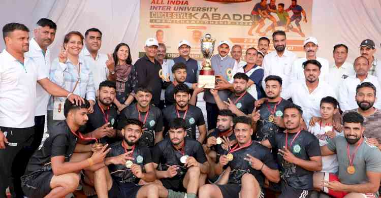 GJU (Men's) Team wins the All India Inter-University Circle Style Kabaddi Championship