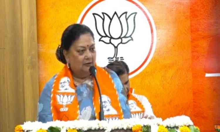‘Nation first, party next, self last’, says Vasundhara Raje on BJP foundation day