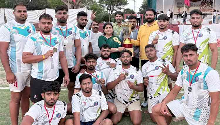 ऑल इंडिया इंटर यूनिवर्सिटी कबड्डी टूर्नामेंट में एमडीयू ने जीता रजत पदक