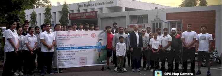 PU Marks World Health Day with Campus-Wide Walkathon Promoting Fitness and Well-being
