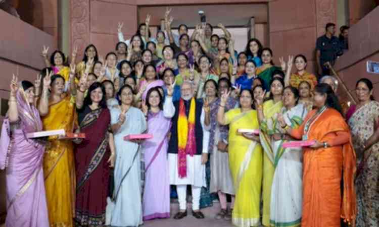 Reservation for women in legislative bodies will make democracy even more vibrant, participative: PM Modi 