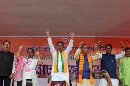 TMP’s defeat certain in tribal polls: CM Saha ​
