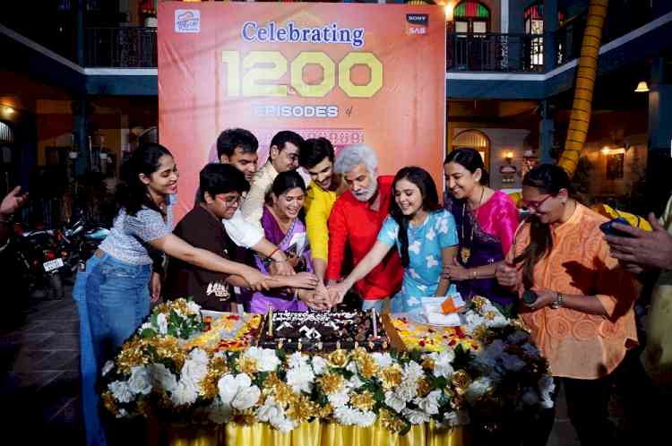 Karuna Pandey, the cast and crew of Sony SAB’s Pushpa Impossible celebrate 1200 episodes of heartfelt storytelling