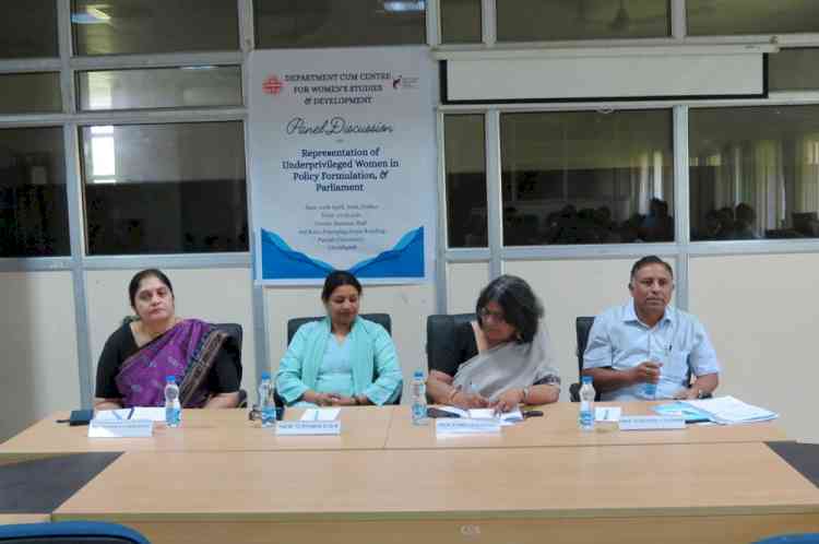 Panjab University Hosts Panel Discussion on Representation of Underprivileged Women in Policy and Parliament