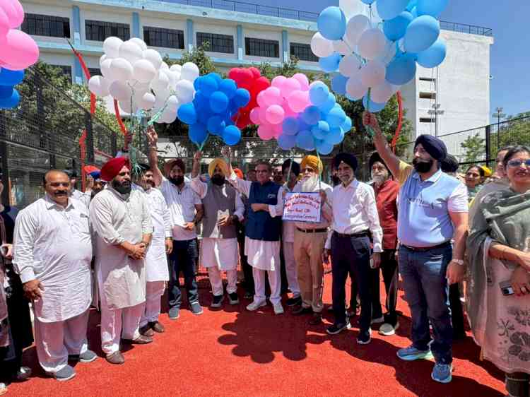 Cabinet Minister Sanjeev Arora inaugurates sports ground at Sri Guru Harkrishan Public School