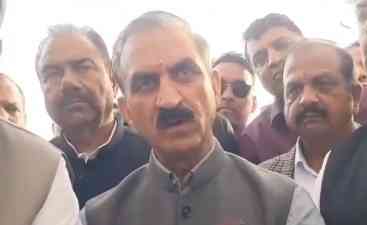 BJP ‘anti-Himachal’, says CM Sukhvinder Singh Sukhu 