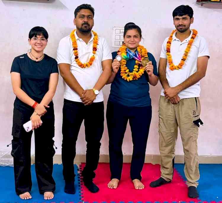 Deepshikha Wins Gold Medal in Karate at All India Inter-University Games