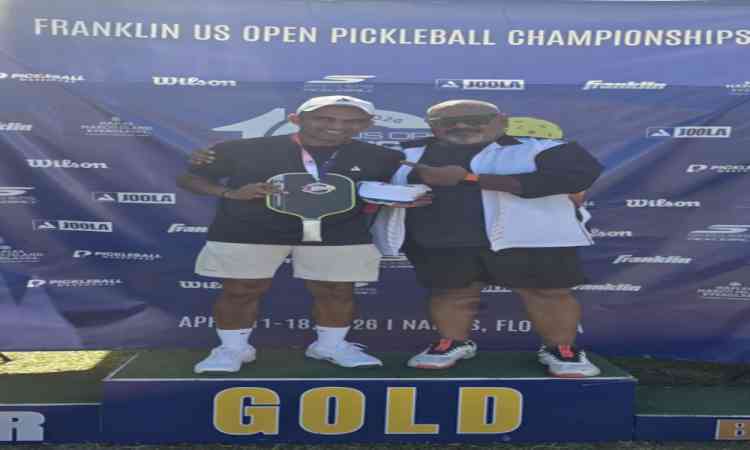 Dhiren Patel and Arjun Singh dominate, add two more golds for India at the US Open Pickleball Championship 2026