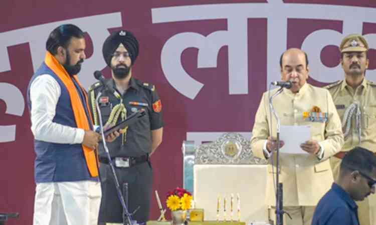 Samrat Choudhary takes oath as Bihar's first BJP CM with two deputies from JD(U)