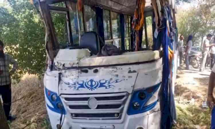 Six killed as bus carrying devotees overturns in Punjab’s Fatehgarh Sahib