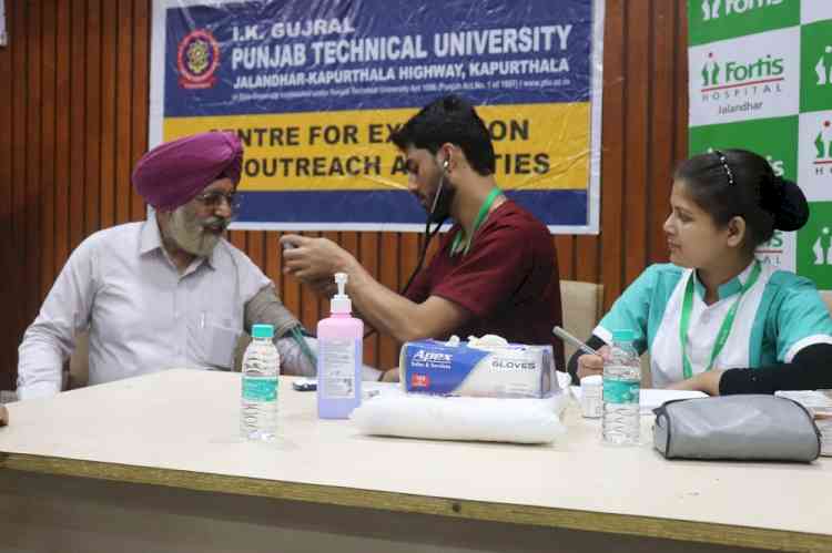 IKGPTU organized One-Day Free Medical Health Check-up Camp