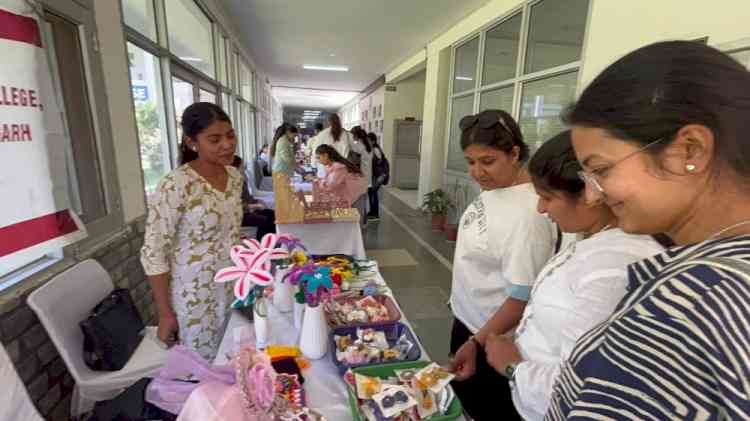 Budding Entrepreneurs of Home Science College Shine at WEE , Alumni House, PU
