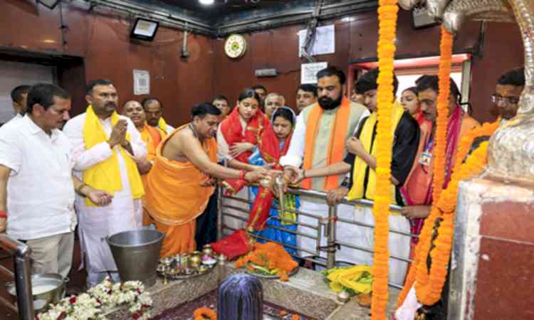 Bihar: New CM Samrat Choudhary visits temple in Saran