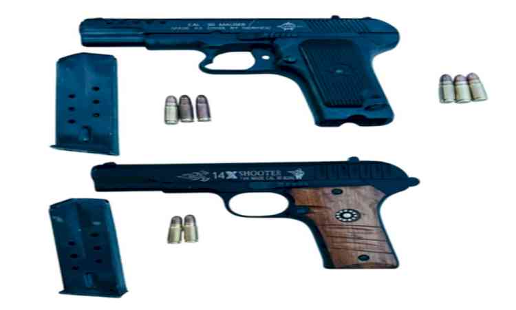 Four linked to foreign gangsters held in Punjab, two foreign-made pistols seized