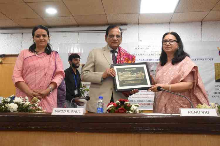 NITI Aayog member delivers keynote address at 3rd Rajendra Memorial Lecture in PU