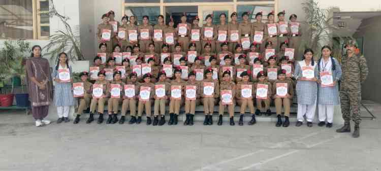 NCC ‘A’ Certificates distributed to Junior Wing (JW) cadets 