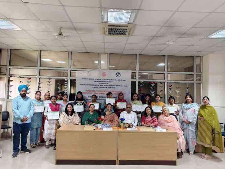 Short-Term Training Programmes on Promoting Entrepreneurship among SHGs Concludes at PU