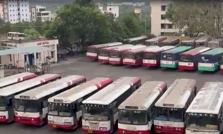 Telangana RTC employees continue strike for second day