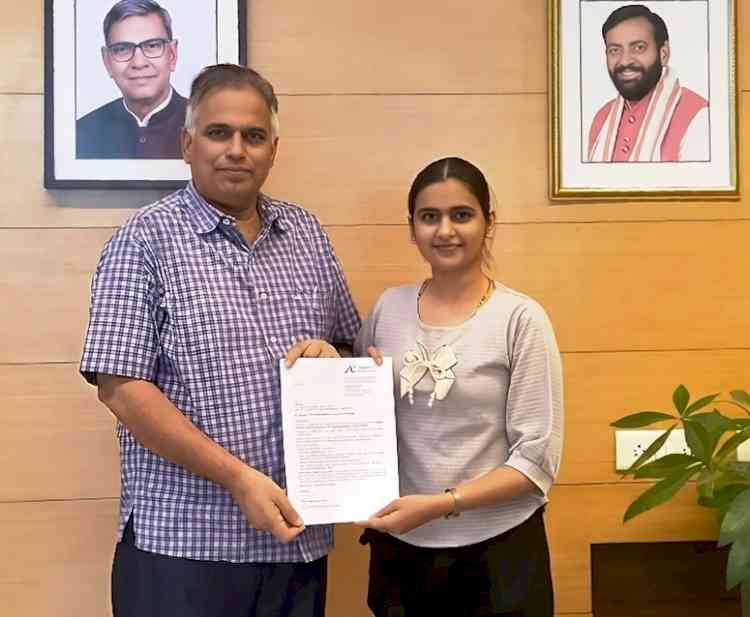 एमडीयू की छात्रा वंशिका का ऑस्ट्रेलिया की एडिलेड यूनिवर्सिटी में चयन