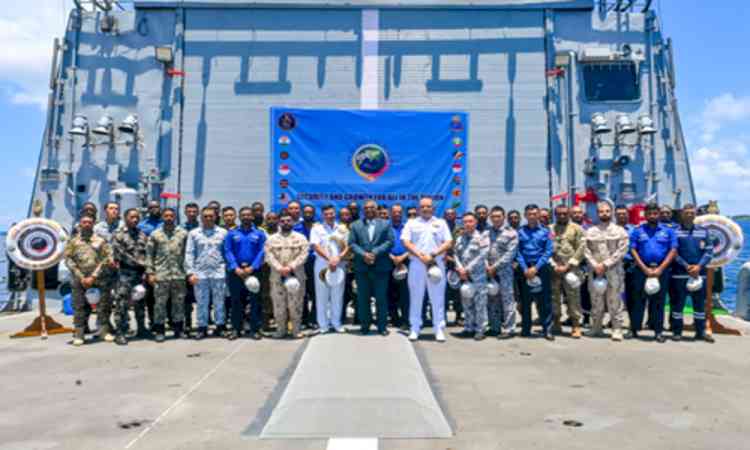 INS Sunayana heading to Singapore under IOS Sagar mission 