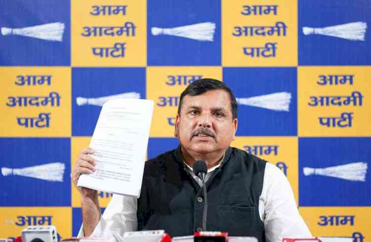 AAP submits petition to Rajya Sabha Chairman & Vice President seeking disqualification of all 7 MPs who betrayed Punjab: Sanjay Singh