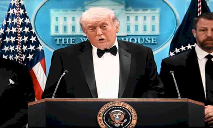 Trump pushes ballroom plan after shooting