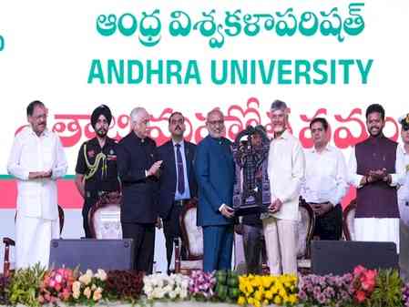 Global confidence in Andhra increasing: Vice President CP Radhakrishnan