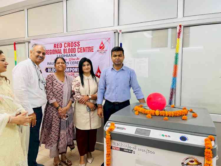 DC inaugurates blood components preparation unit at Red Cross blood centre