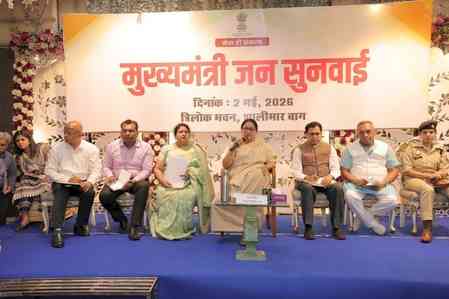 Delhi CM Rekha Gupta holds 'Jan Sunwai' in Shalimar Bagh to resolve public problems