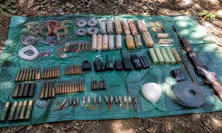 Chhattisgarh: Security forces seize large Maoist explosives cache in Dantewada