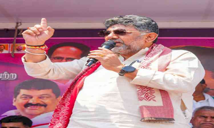K'taka Cong chief Shivakumar thanks voters, says bypoll results reflect trust in welfare schemes