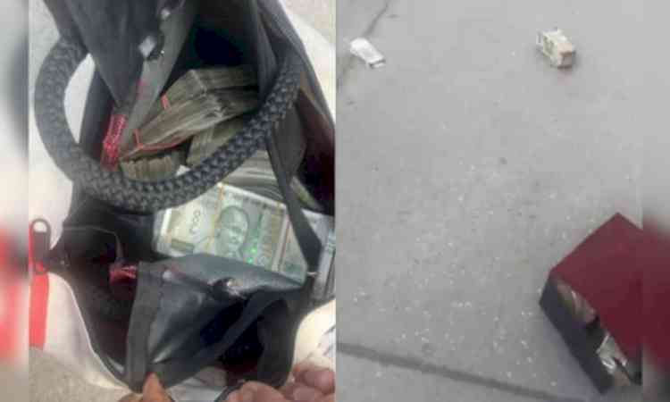 Two bags containing cash thrown from ninth floor of Mohali flat in ED raid