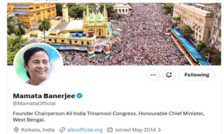 Bengal Assembly dissolved, Mamata Banerjee maintains 'Chief Minister' tag on social media