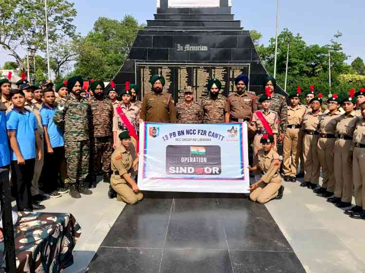 NCC Cadets pay tribute to martyrs on first anniversary of ‘Operation Sindoor’ at Barki War Memorial