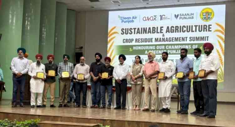 Ferozepur farmers honoured as ‘green champions’ for adopting eco-friendly farming practices