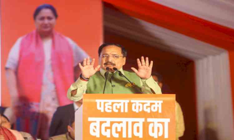 Delhi BJP chief condemns Kejriwal for giving political colour to ED raids in Punjab