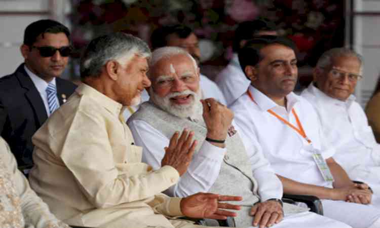 Deeply honoured to welcome PM at our residence: Chandrababu Naidu