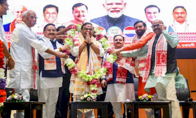 Himanta Sarma stakes claim to form next Assam govt, oath ceremony on May 12